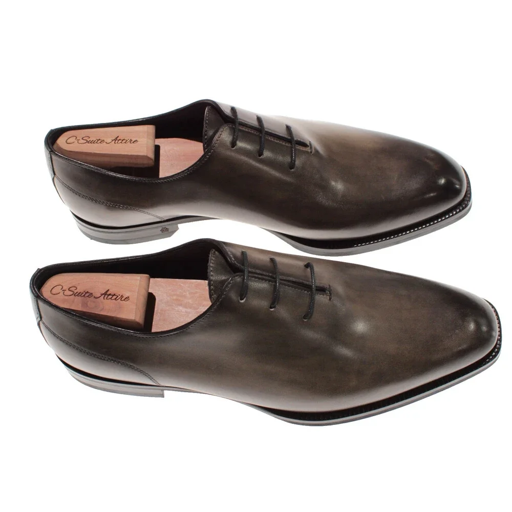 Di Bianco NWB Oxford Dress Shoes Size 41.5 (US 8.5) in Green Leather